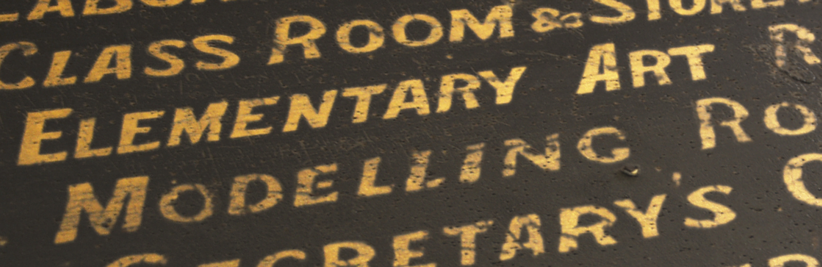 Closeup of room location board from Valpy Street.