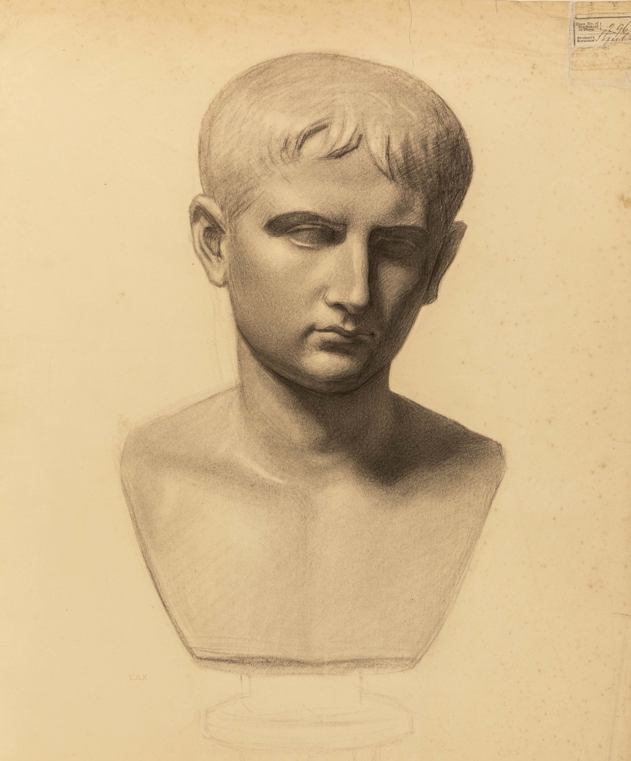 Study of a bust of Augustus