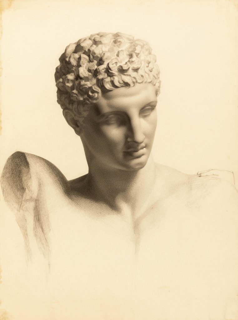 Study of a bust of Hermes by Minnie Jane Hardman