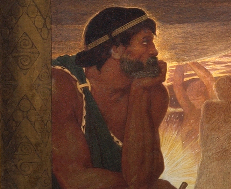 Closeup of Hephaestus from Pandora by John Dickson Batten