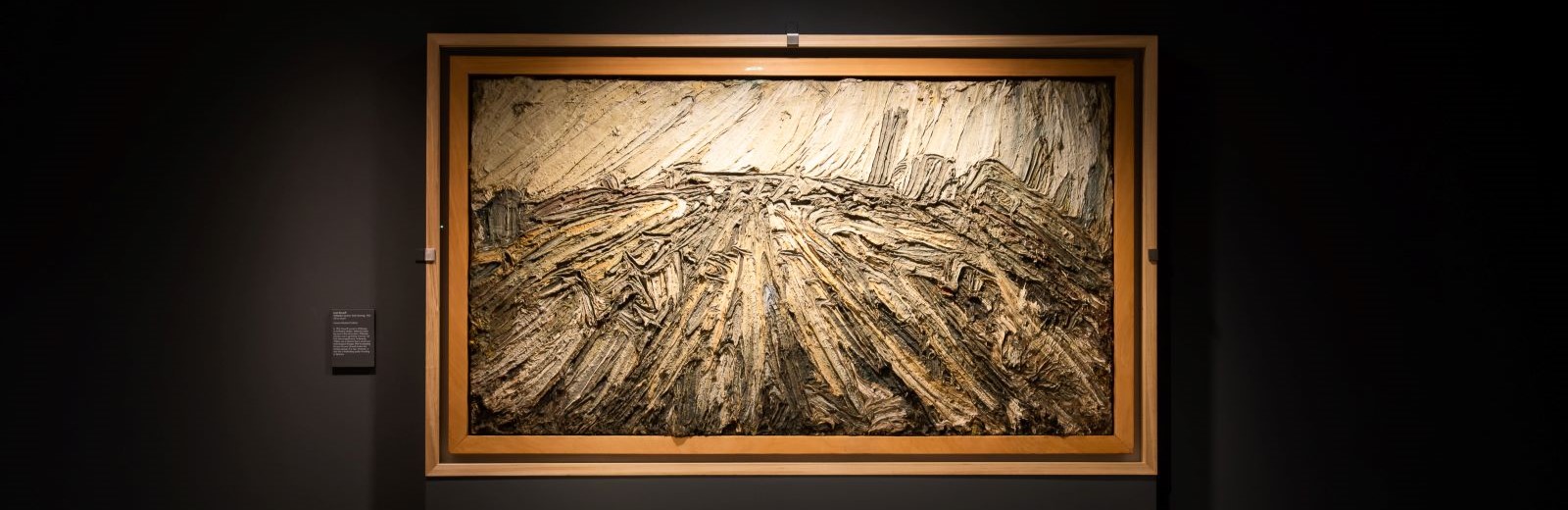 Painting of Willesden Junction by Leon Kossoff on display in the Barbican Centre