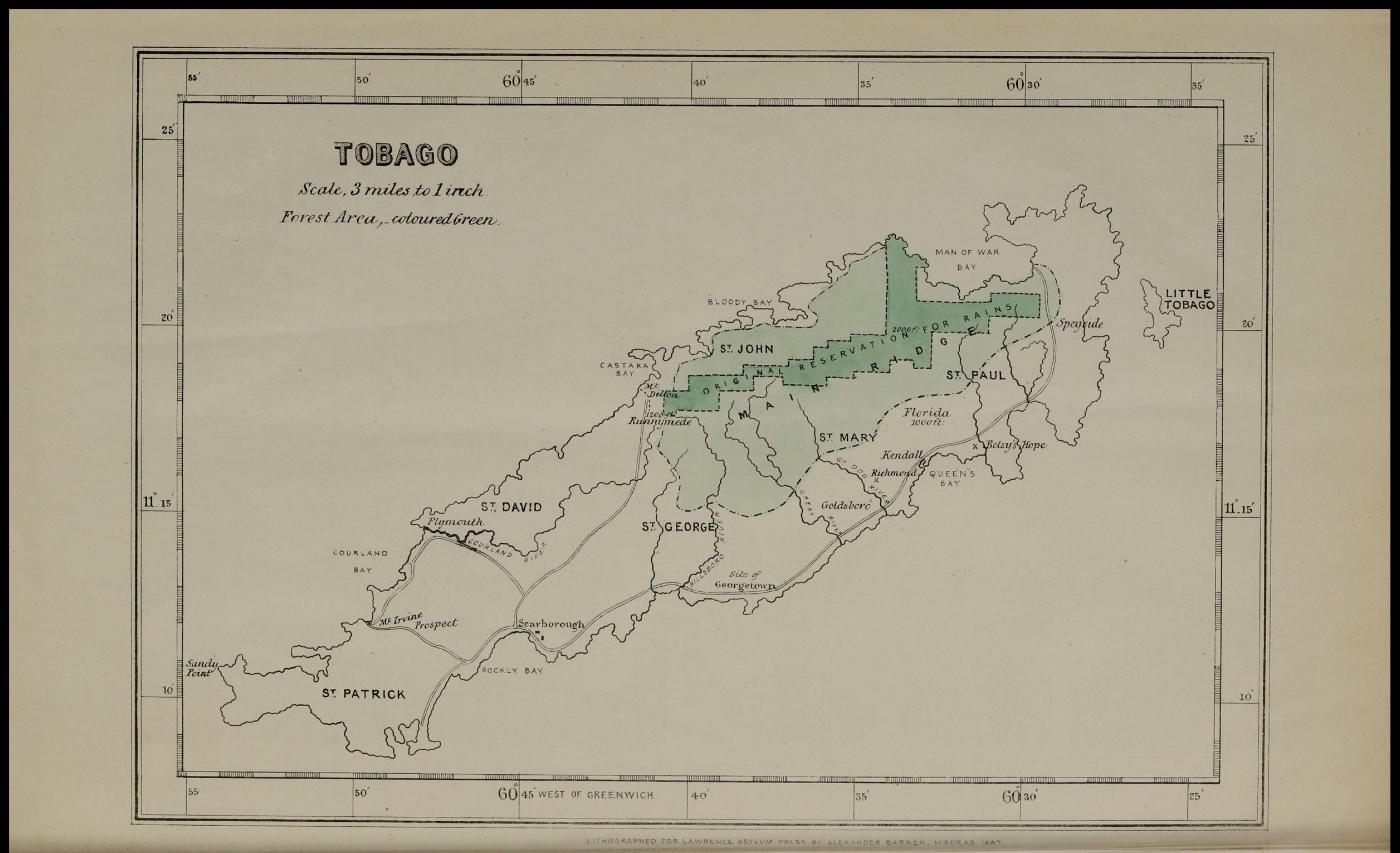 13. Map of Tobago