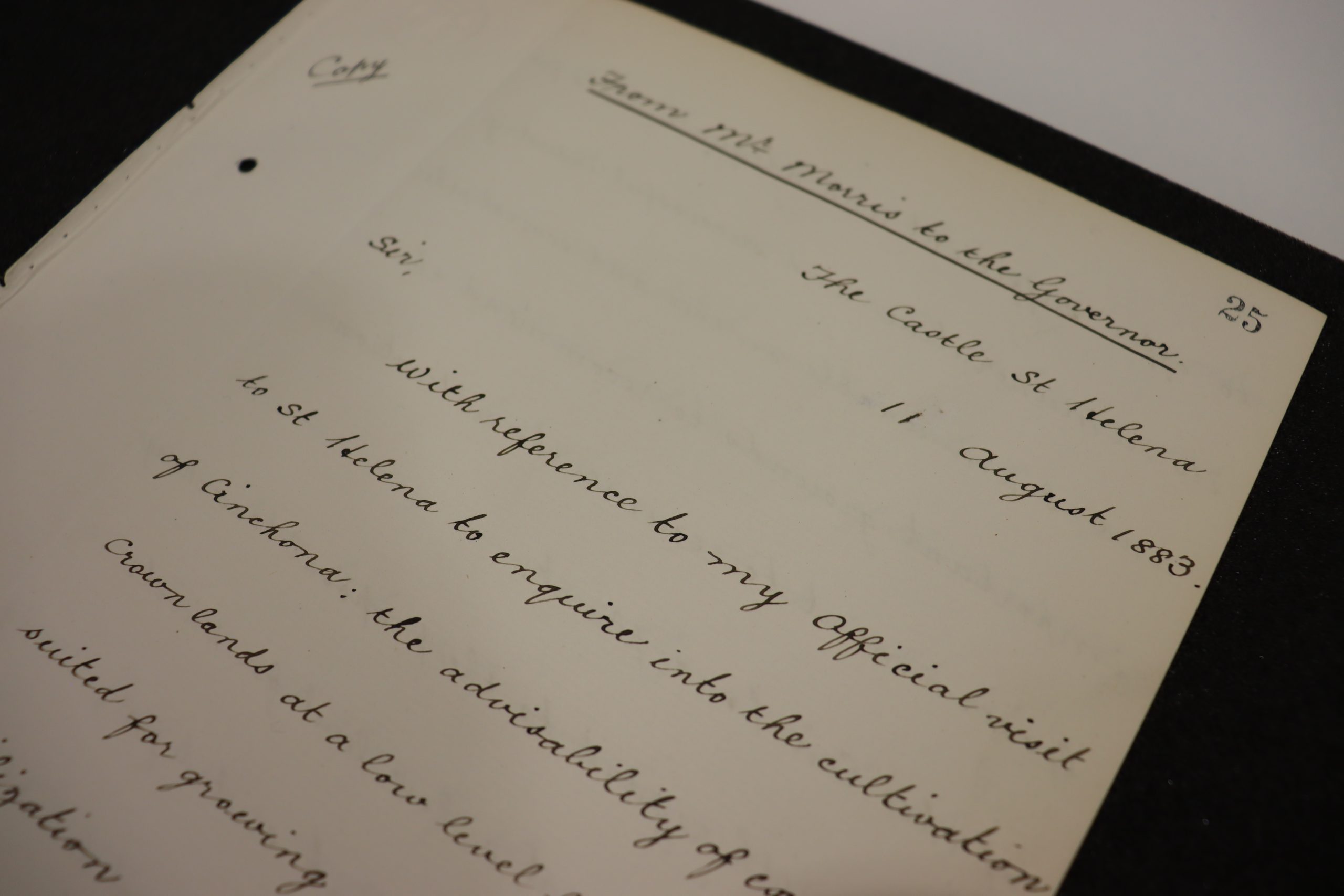 18. Report on a visit to St Helena