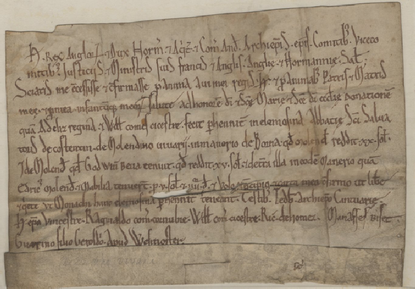A twelfth century charter