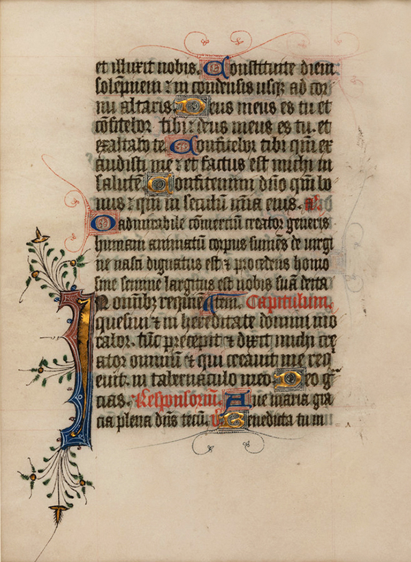 Leaf from a Book of Hours (c.1470-1480)