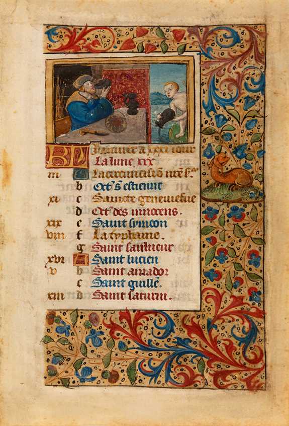 Leaf from a Book of Hours (c.1480)