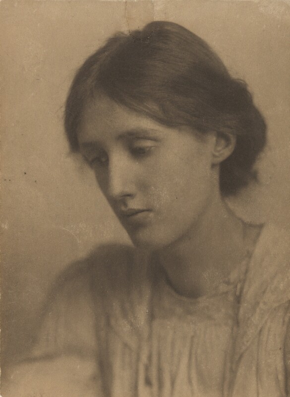 Sepia photograph of Virginia Woolf