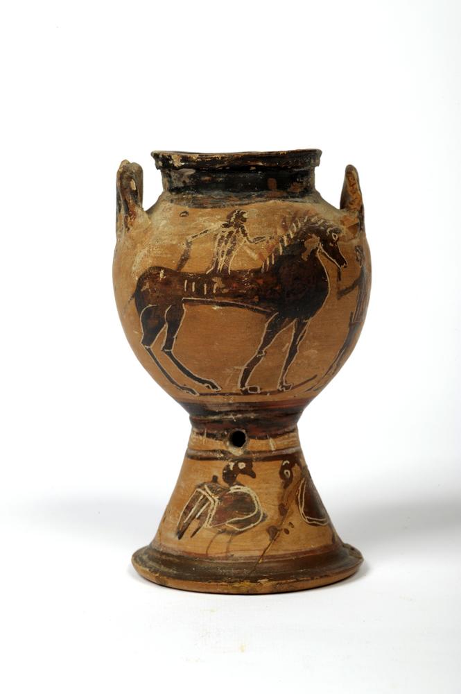 Boeotian black-figure miniature lebes gamikos